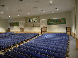 This picture, taken by A. J. Jelonek, former LCHS student, shows the LCHS auditorium’s empty seating. Because of social distancing protocols, in person viewings of plays aren’t possible at this time. The theater department has found a way around this by working to create a recording of a play, viewable online.
