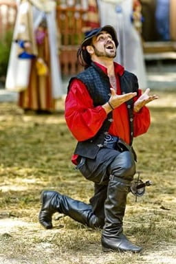 Jason Bryant poses as a Renaissance man named Nathaniel Butler. Bryant worked at the Renaissance Festival in Maryland in 2010. Photo courtesy of Jason Bryant.