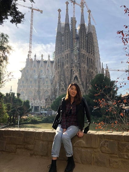 Counselor Heather Hong enjoys her vacation to Spain. Hong is new to the LCHS counselling staff this year.