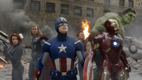 The original six Avengers assemble at the Battle of New York in Marvel’s The Avengers. The film celebrates its tenth anniversary this year. Photo credit by Daily News.
