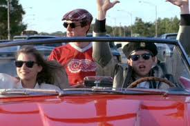 “Ferris, my father loves this car more than life itself,” says Cameron. Thats not stopping Ferris Bueller. In this iconic scene Ferris and Sloane take out Camerons fathers car for their trip to Chicago.
Photo credit by Paramount pictures.