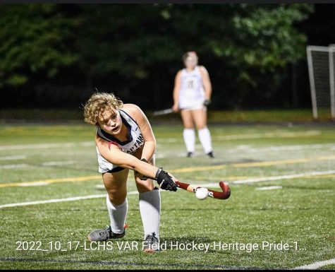 Jane Garvey passes the ball during the October 17th game against Heritage. County won 7-1. 
Photo credit by John Klimavicz.