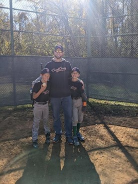 
Armes continues being involved in sports in his kids’ little league teams. 
Armes continues being involved in sports in his kids’ little league teams. Picture courtesy of Matthew Armes. 

