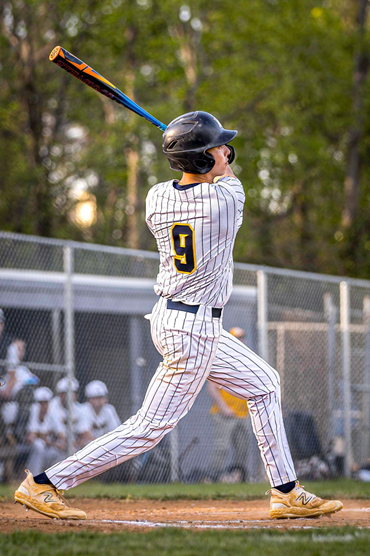 Quin Miller steps up to the plate during his game versus Broad Run on April 24. The Captains won 4-3. 