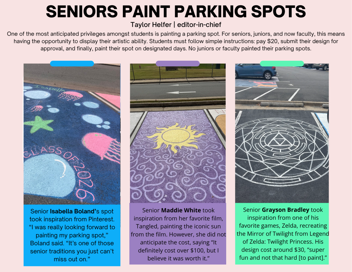 Infographic on parking space painting